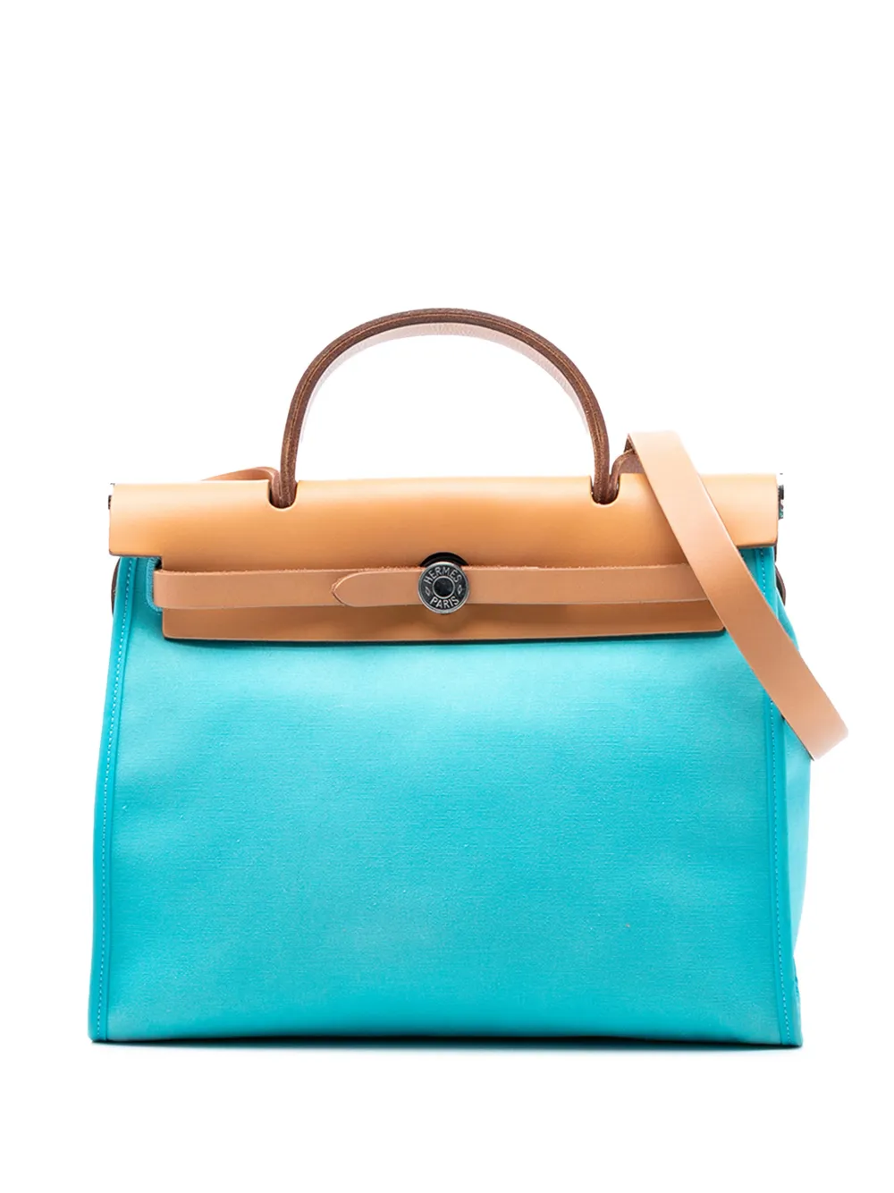 Hermès Pre-Owned 2012 Toile Herbag Zip 31 satchel - Blu