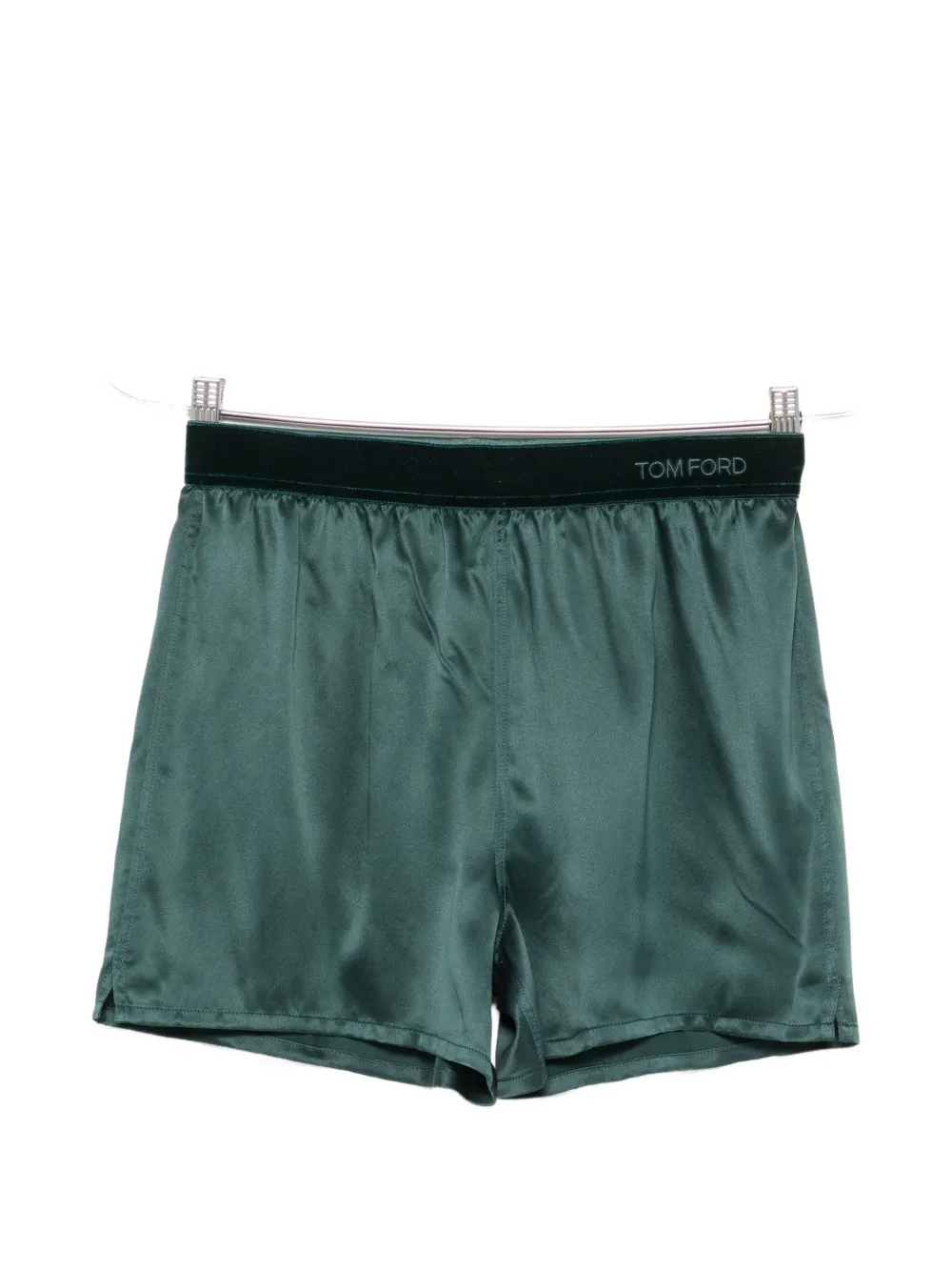 Tom Ford Logo-waistband Silk Pyjama Bottoms In Blue