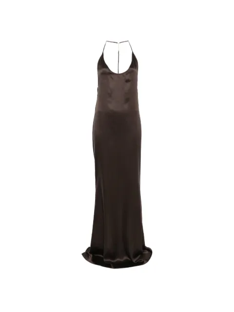 TOM FORD halterneck silk-satin maxi dress