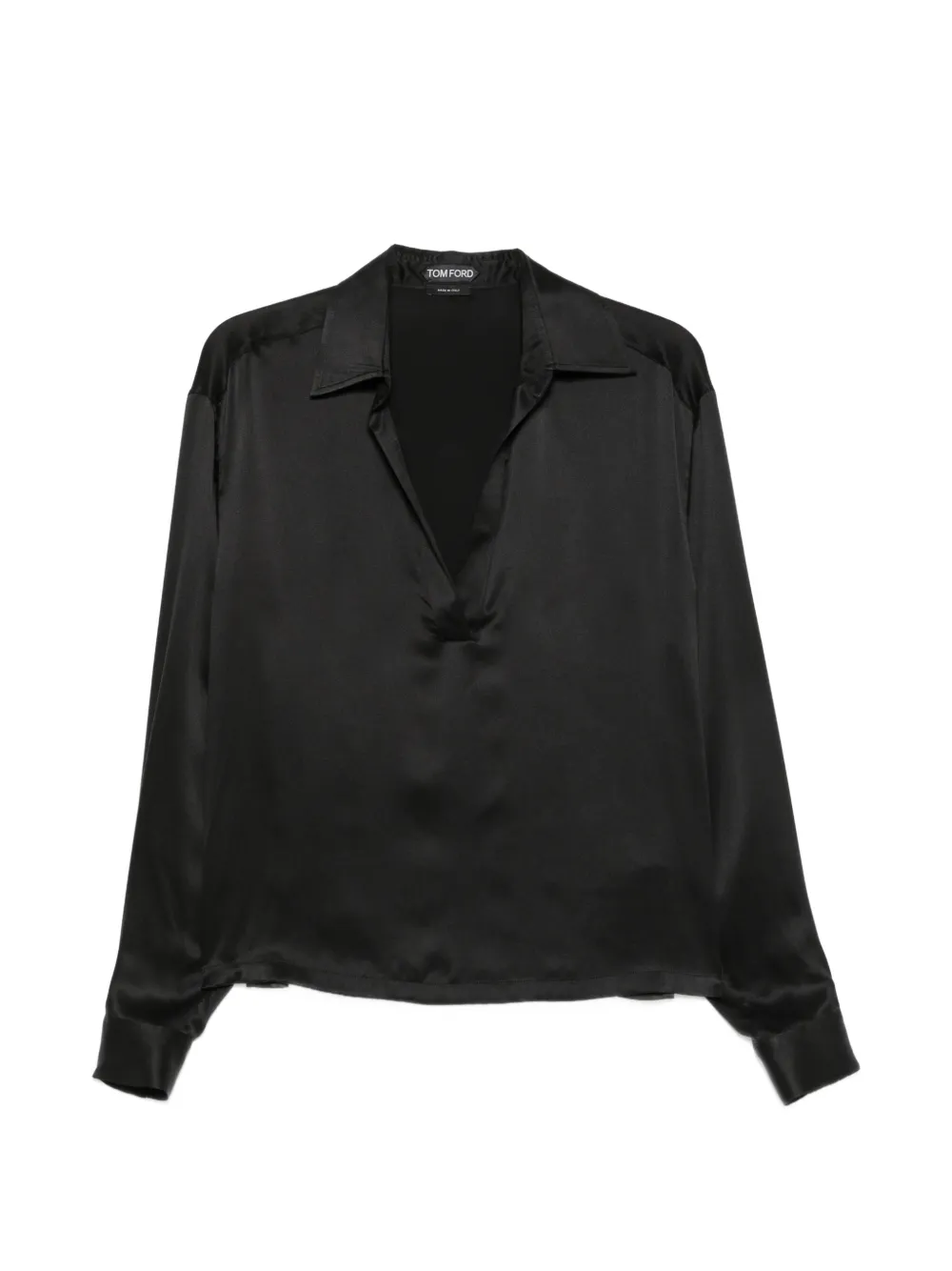 TOM FORD v-neck silk blouse - Black