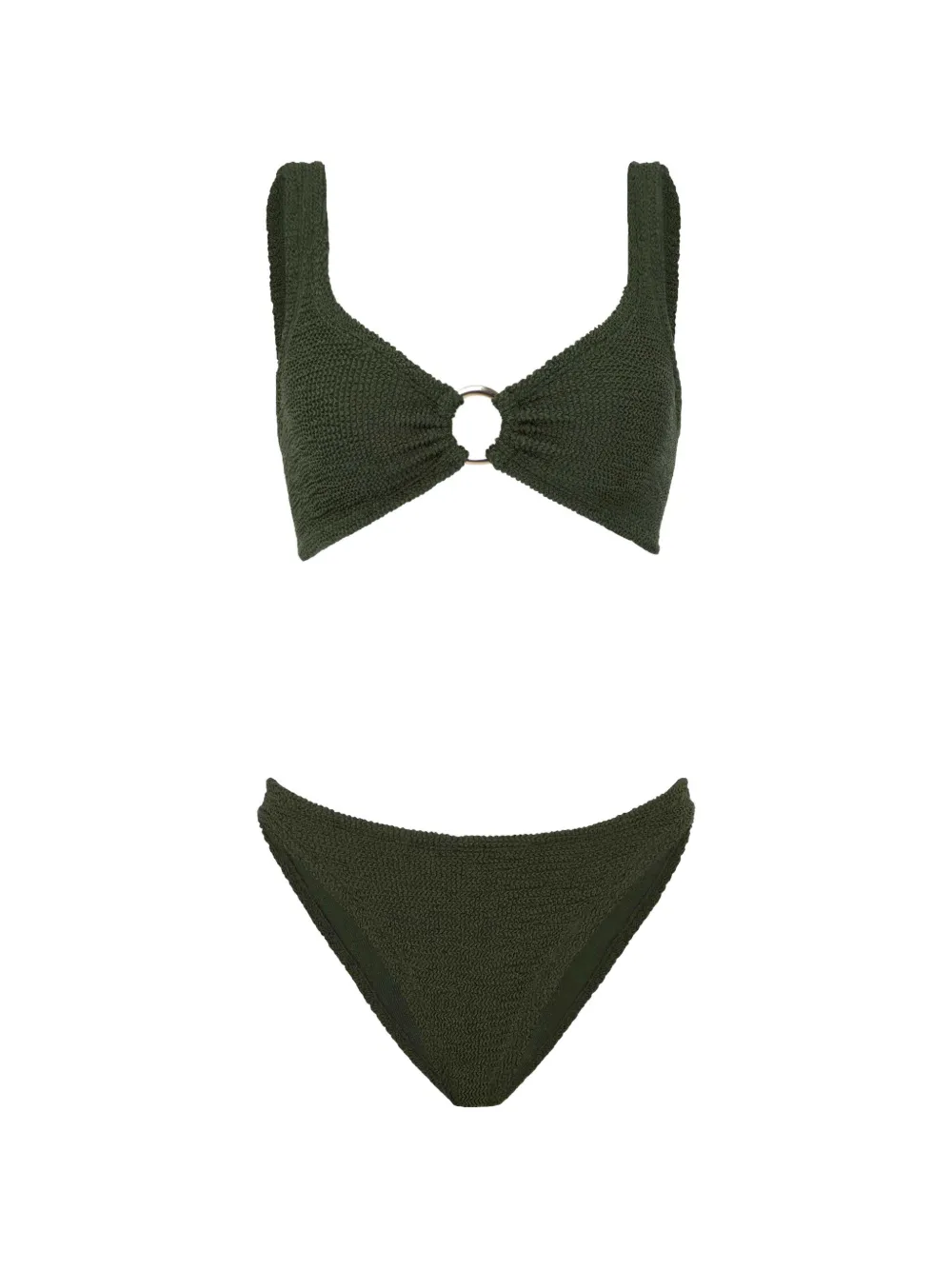 Hunza G Bikini Julia con dettaglio a cerchio - Verde