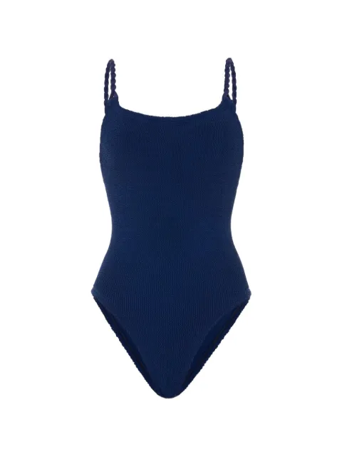 Hunza G Camille crinkle-effect swimsuit