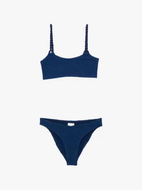 Hunza G Phoebe crinkle-effect bikini