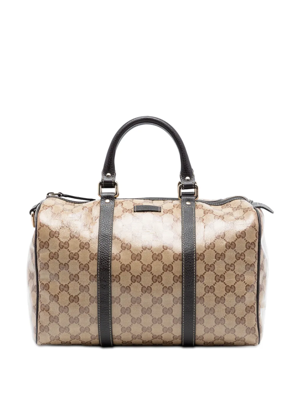 Gucci Pre-Owned 2016-2026 Medium GG Crystal Joy boston bag - Marrone