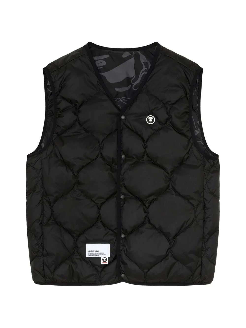 AAPE BY *A BATHING APE® sleeveless gilet - Black