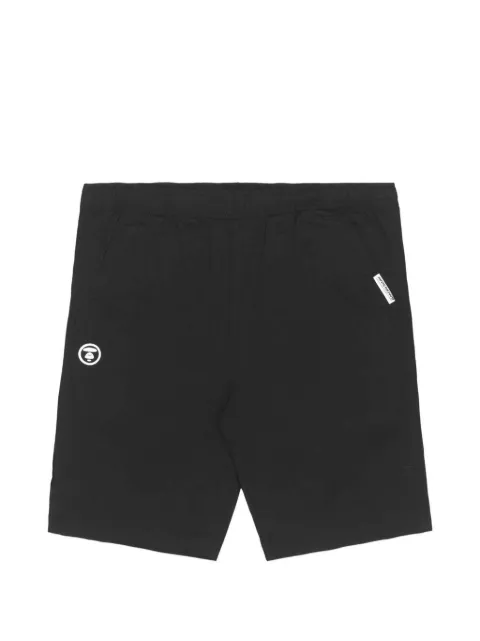 AAPE BY *A BATHING APE® moonface embroidered twill shorts
