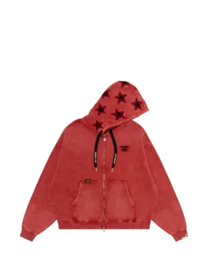AAPE BY *A BATHING APE® Star zip-up Hoodie | Red | FARFETCH