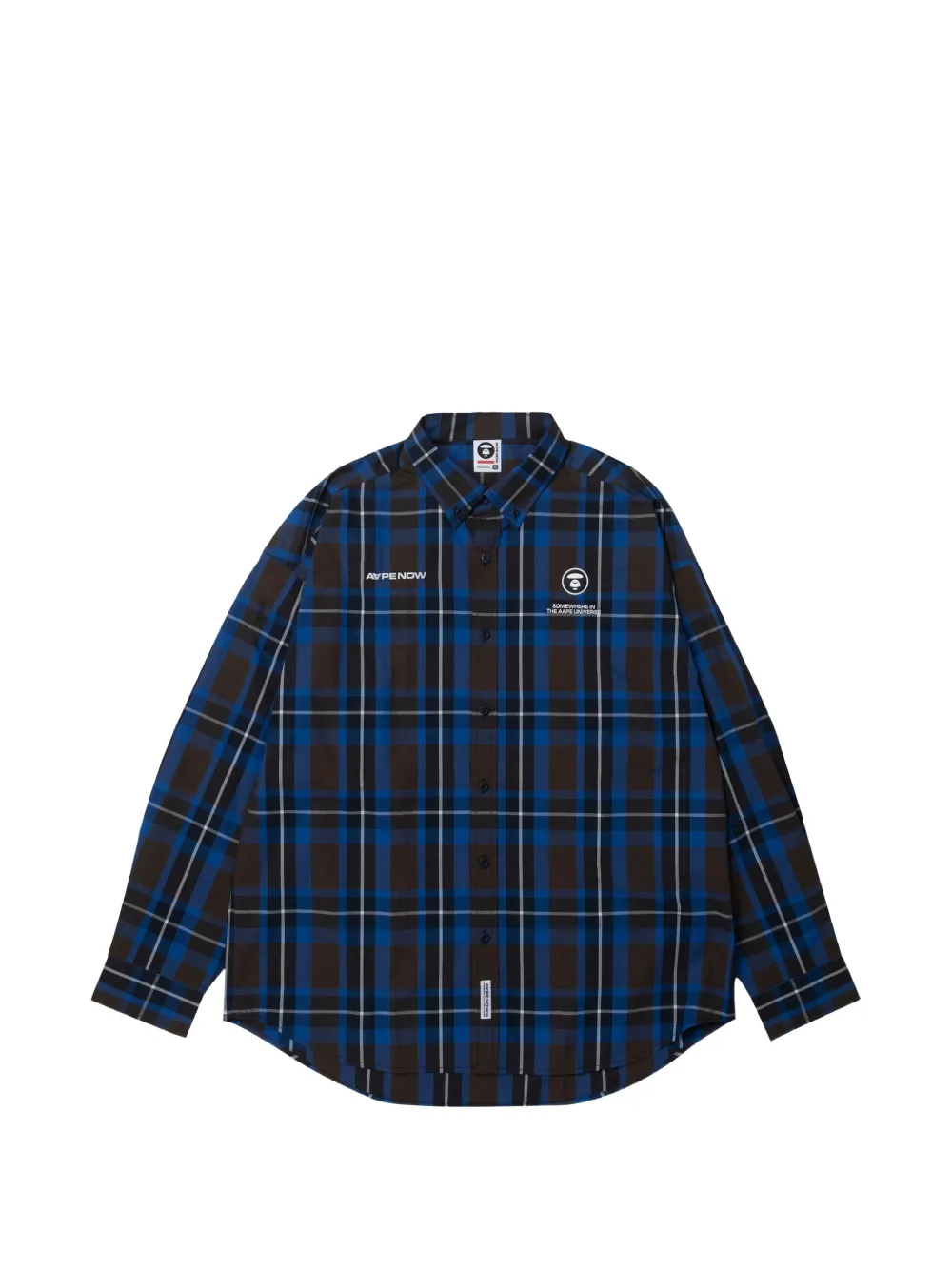 AAPE BY *A BATHING APE® moonface check shirt