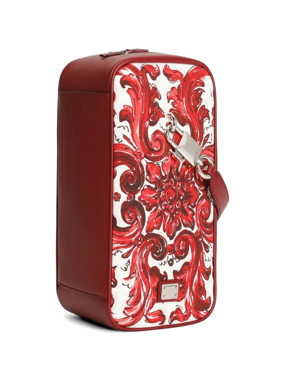 Dolce & Gabbana Canvas handtas met Majolica-print en slot Rood