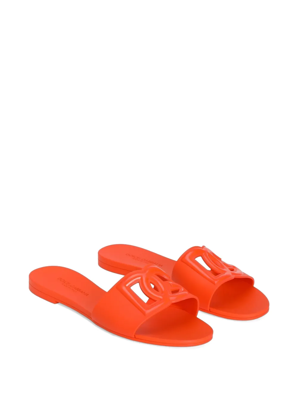 Dolce & Gabbana Rubberen strandslippers Oranje