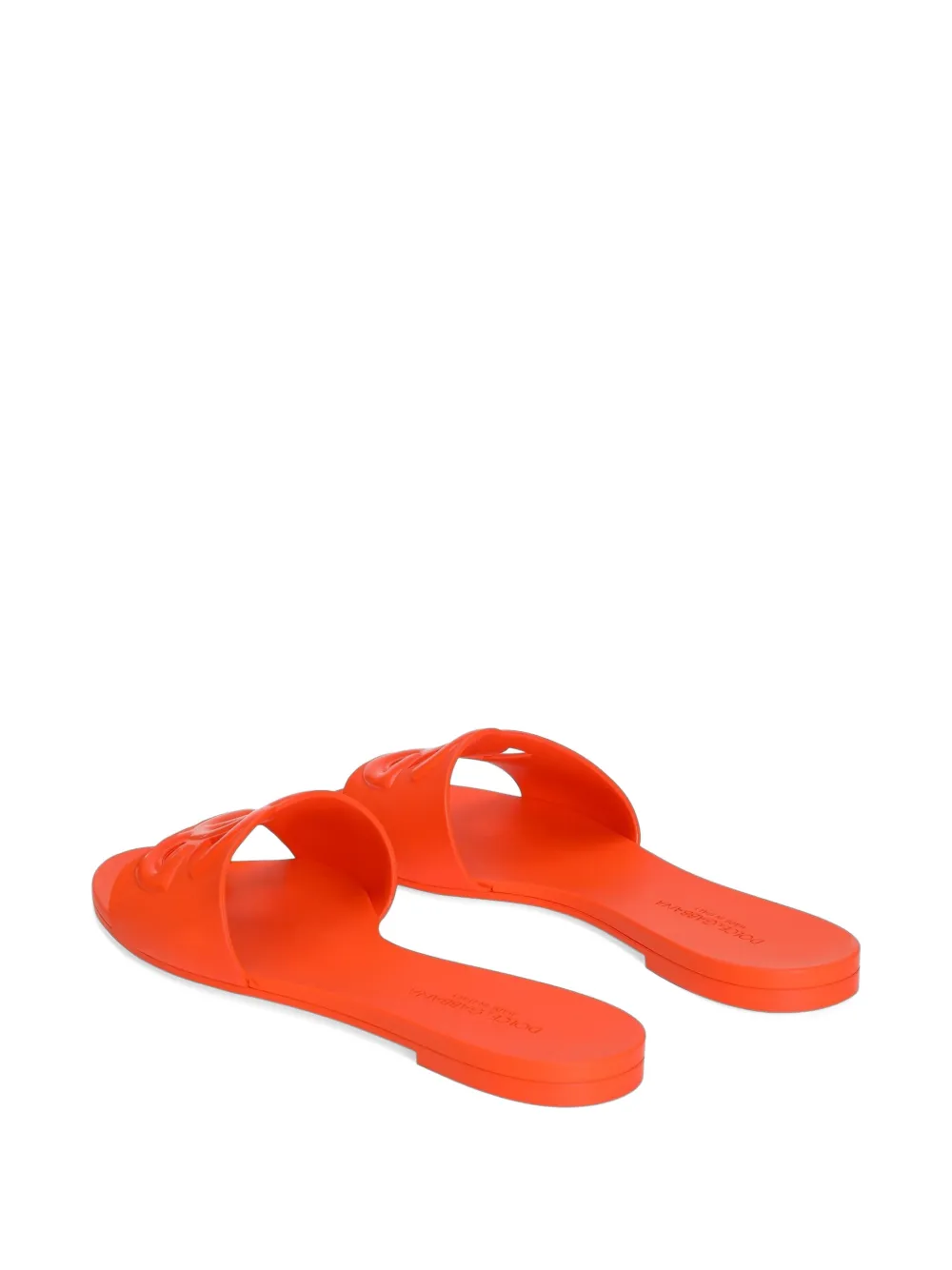 Dolce & Gabbana Rubberen strandslippers Oranje