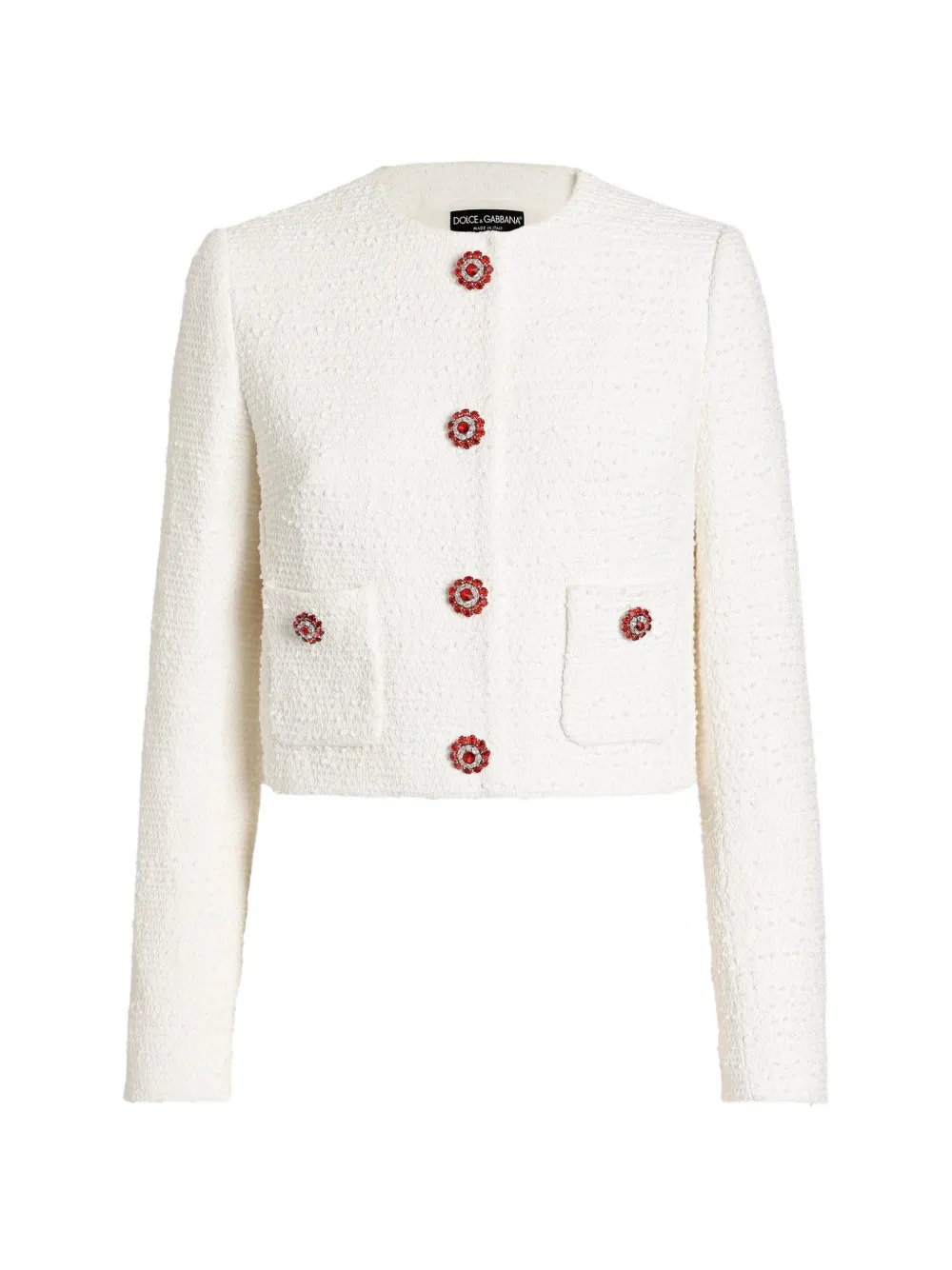 Dolce & Gabbana Giacca monopetto in tweed - Toni neutri