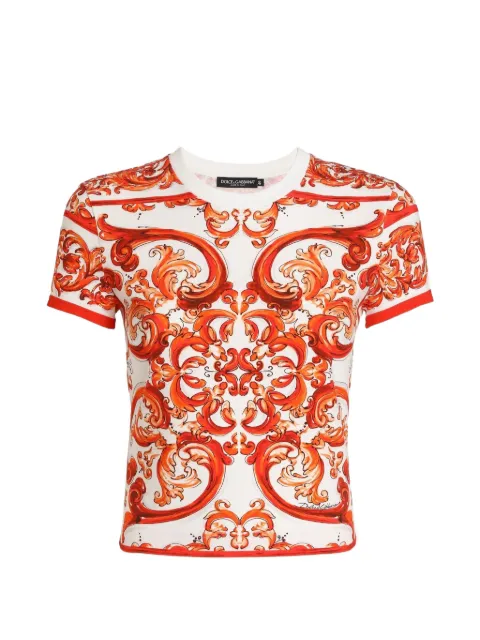 Dolce & Gabbana Majolica-print jersey t-shirt