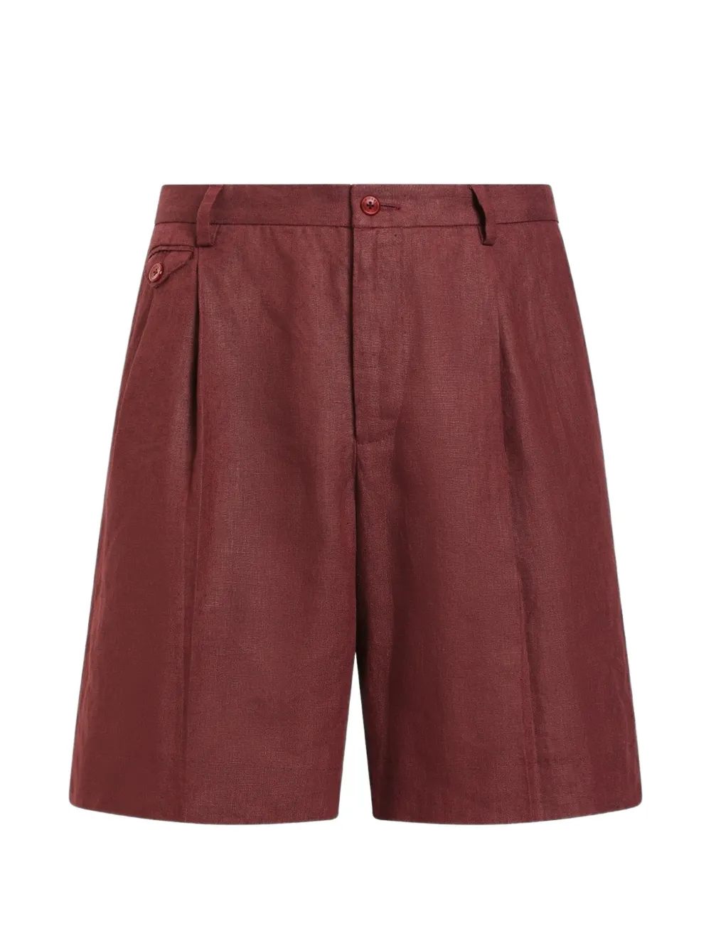 Dolce & Gabbana Bermudas aus Leinen - Rot