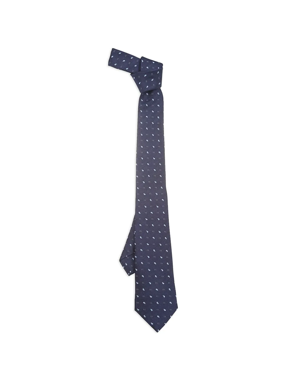 ETRO paisley-pattern silk tie - Blu