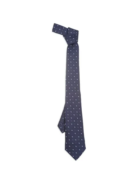 ETRO corbata de seda con motivo de cachemira
