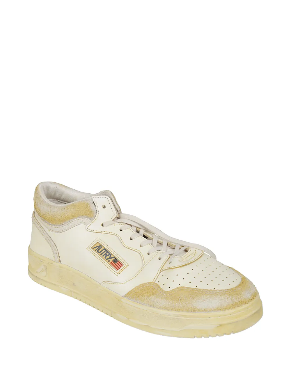 Autry Geperforeerde leren sneakers Wit