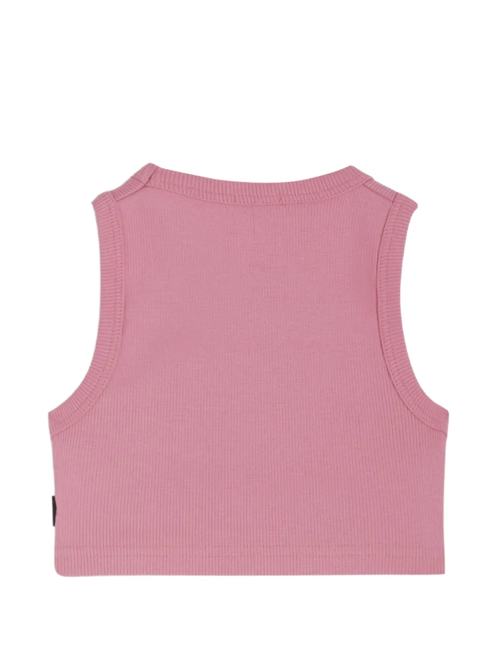 Gcds Kids Geribbelde top met geborduurd logo Roze