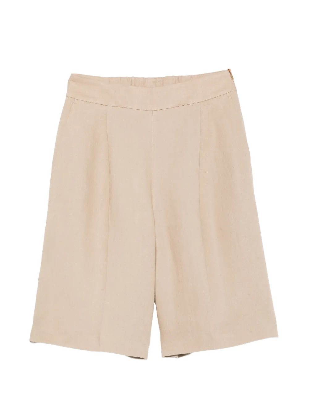 Agnona Pleated Shorts In Neutral