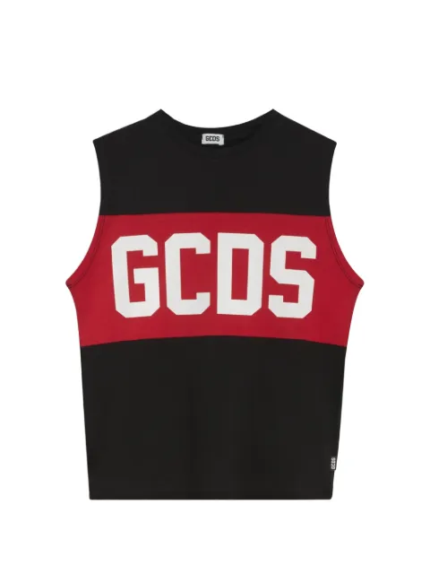 Gcds Kids logo-print sleeveless top