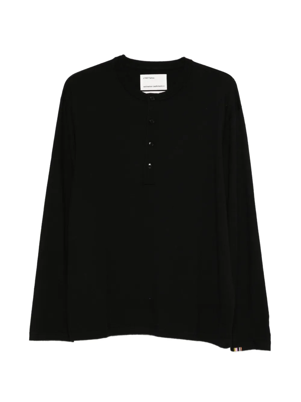 extreme cashmere Nº407 Fatou sweater - Nero