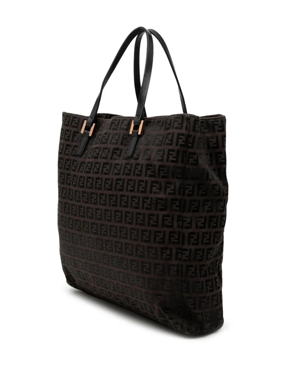  Fendi Pre-owned Sac à Motif Zucchino (2000-2010) - Marron 