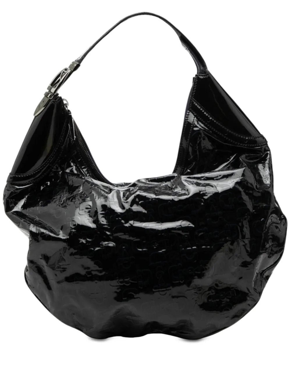 Gucci Pre-Owned 2000-2015 Patent Horsebit Glam hobo bag - Blu