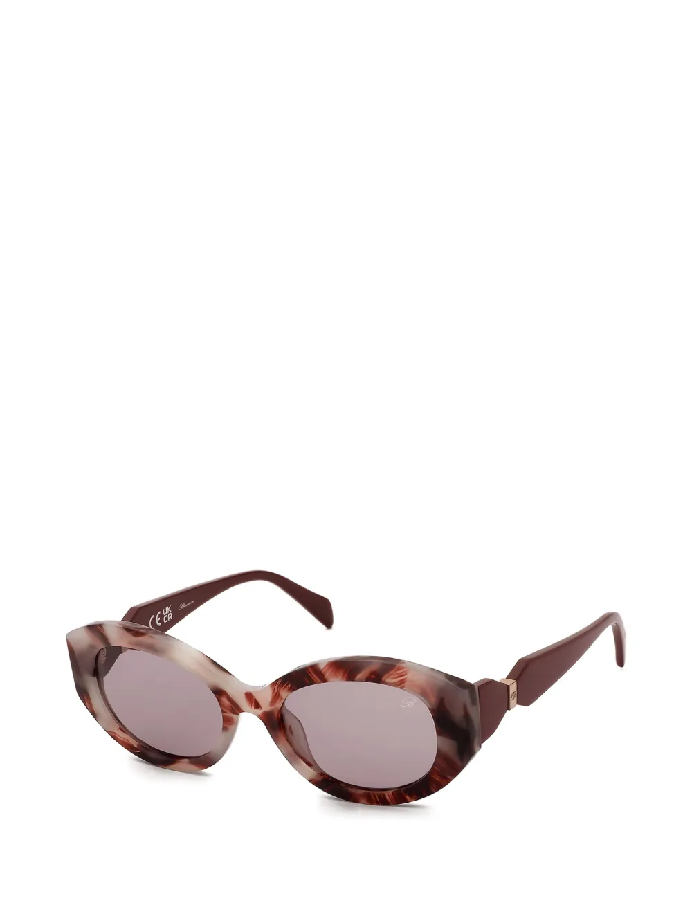 Blumarine Zonnebril met ovalen montuur Bruin