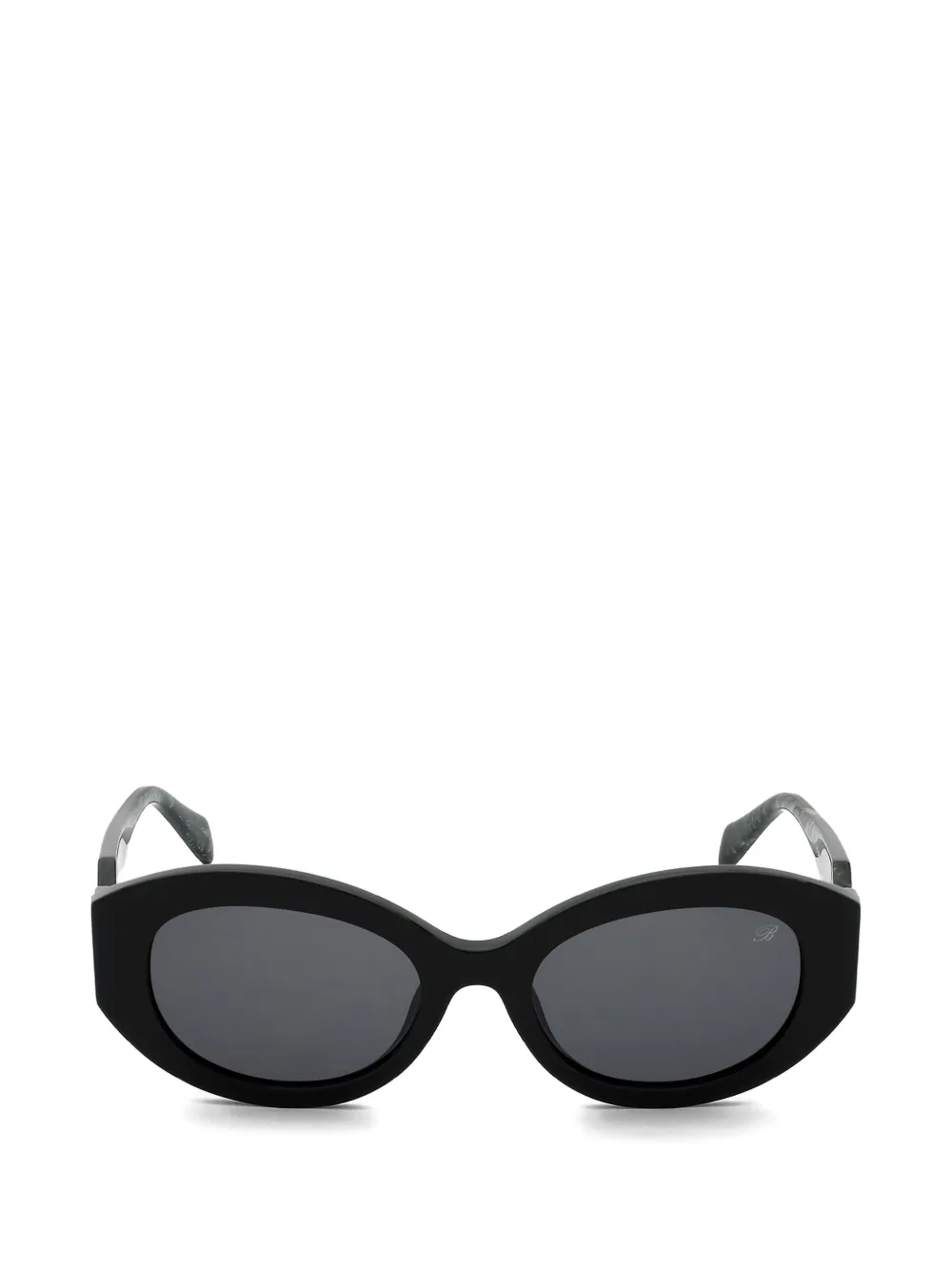 Blumarine oval-frame sunglasses - Schwarz
