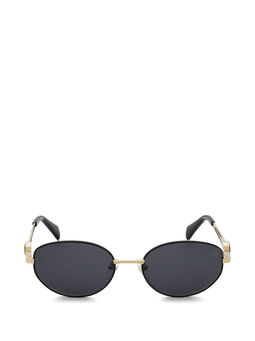 Blumarine oval-frame sunglasses - Schwarz