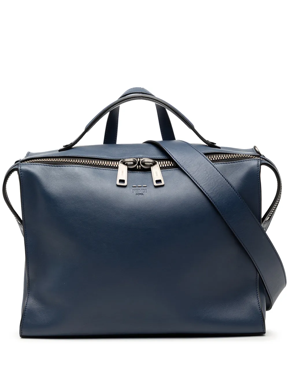 Fendi Pre-Owned 2010-2025 Leather Lui Urban Briefcase business bag - Blu