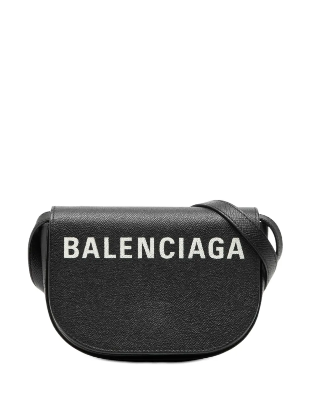 Balenciaga Pre-Owned 2010-2026 Grained Calfskin Logo Ville Day XS crossbody bag - Nero