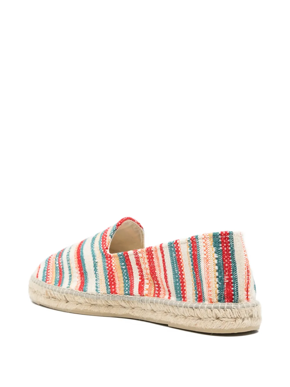 Manebi striped natural espadrilles Wit