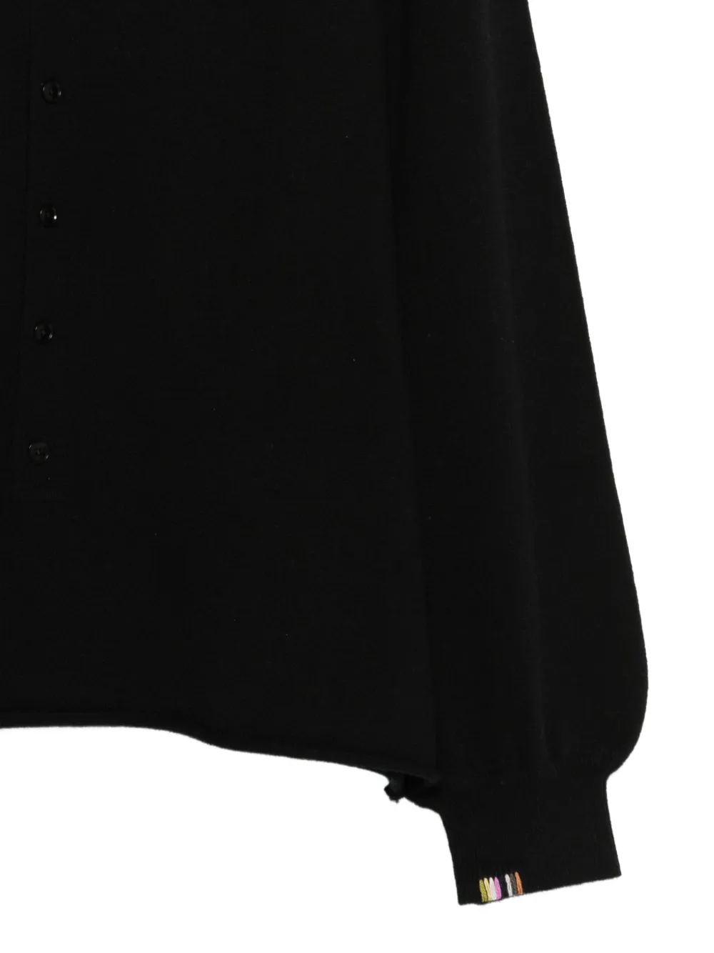 extreme cashmere Nº280 Bi vest met ronde hals Zwart