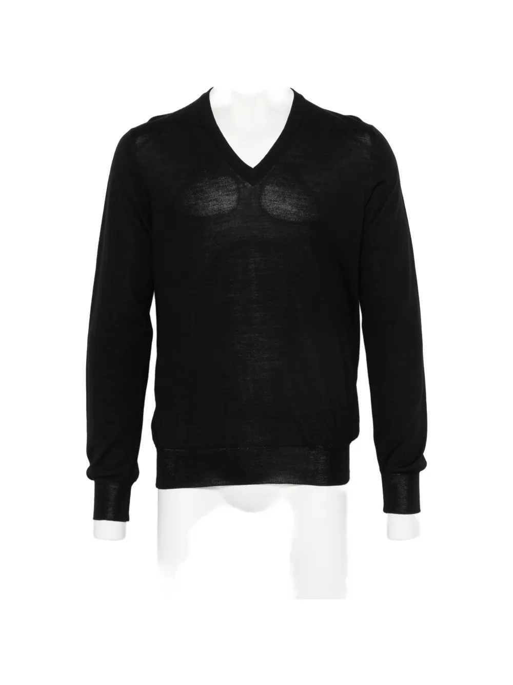 Tagliatore V-neck sweater - Schwarz