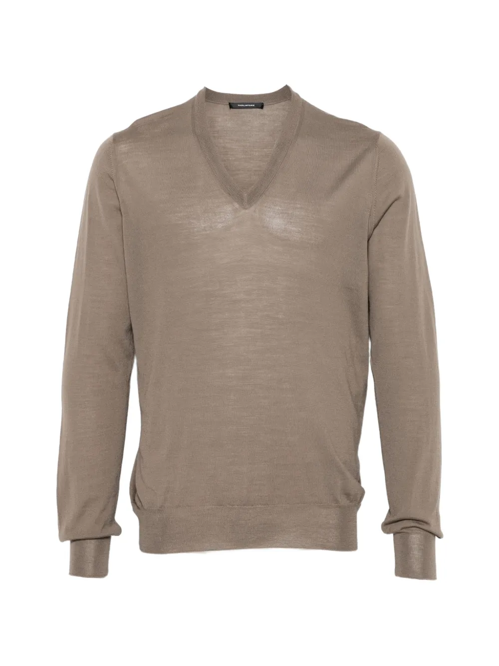 Tagliatore V-neck sweater - Marrone