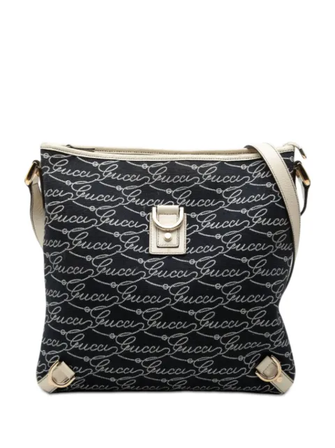 Gucci Pre-Owned bolsa crossbody 85th Anniversary Abbey de mezclilla con anillo en D 2000-2015