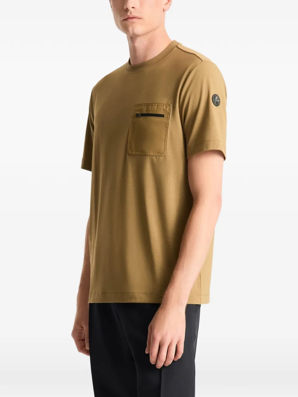 Fusalp Rivio T-shirt met borstzak Bruin