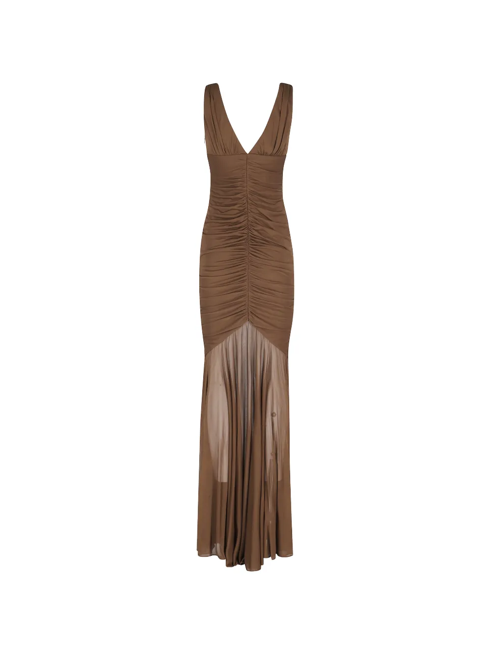  Giuseppe Di Morabito A-line Draped Maxi Dress - Brown 
