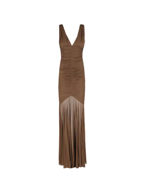 Giuseppe Di Morabito A-line draped maxi dress