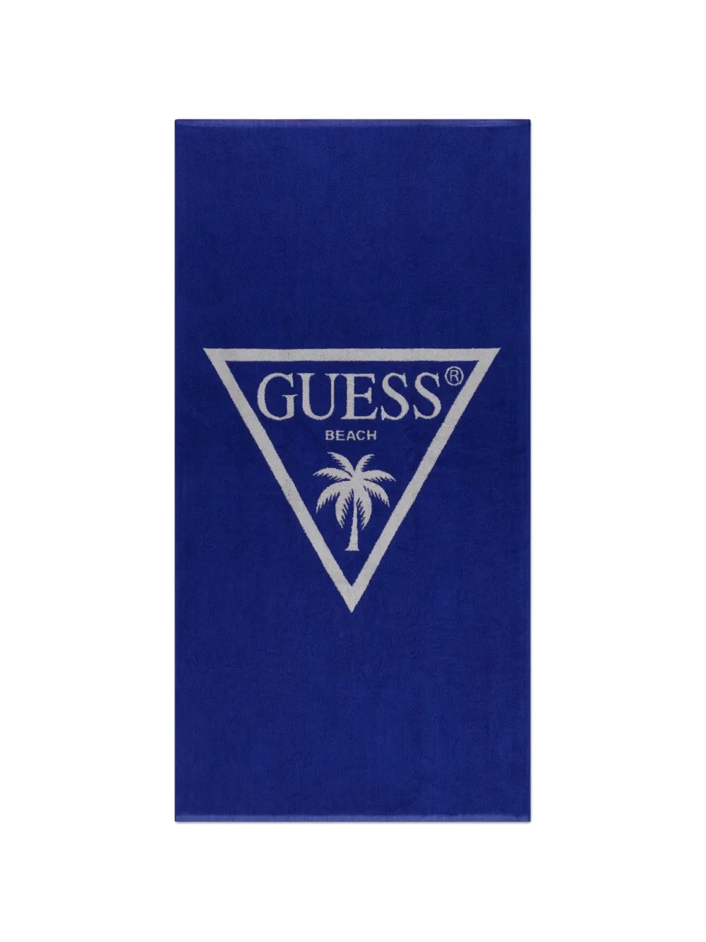 guess kids palm-tree-print beach towel - Blau