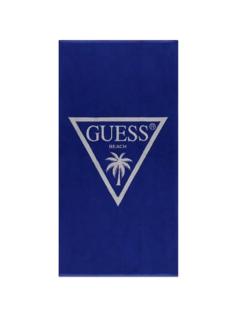 guess kids palm-tree-print beach towel