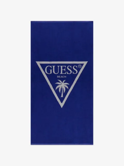 guess kids palm-tree-print beach towel