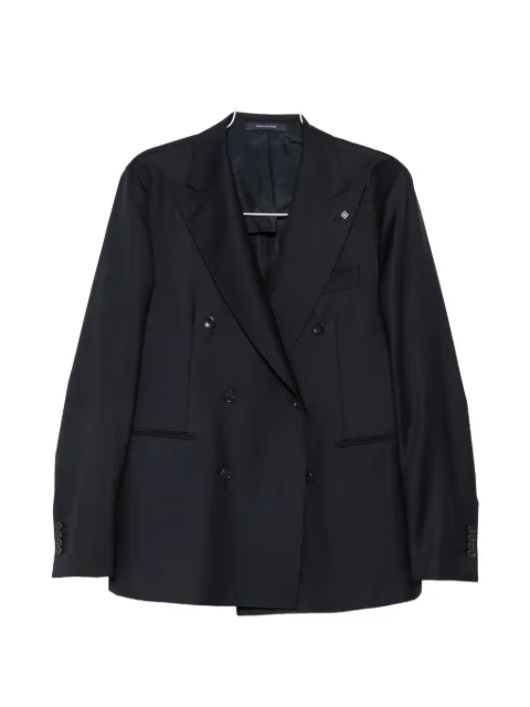 Tagliatore double-breasted peak-lapel suit
