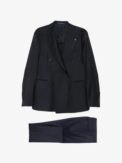 Tagliatore double-breasted peak-lapel suit