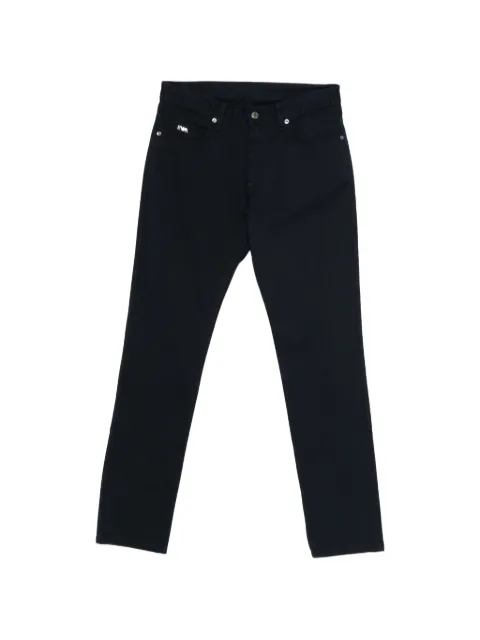 Emporio Armani logo-plaque trousers