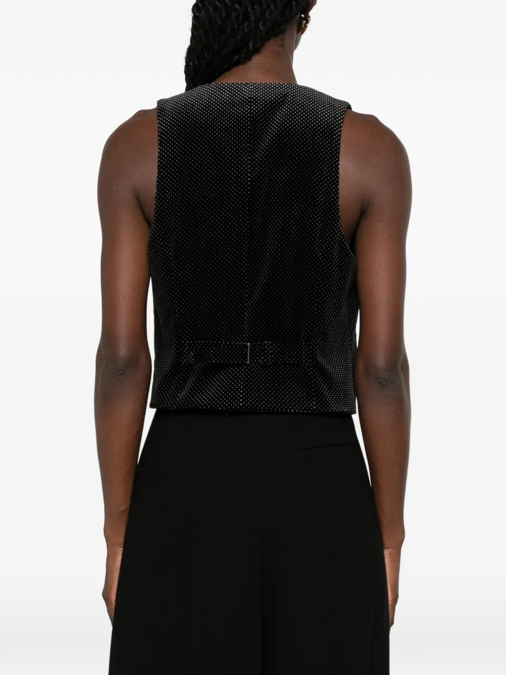 TOM FORD Gilet met stippen Zwart