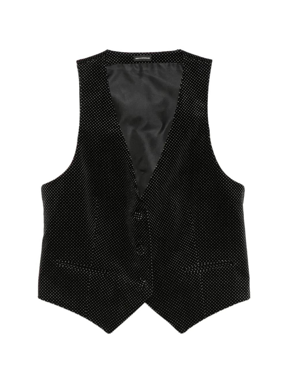 TOM FORD polka-dot waistcoat - Black