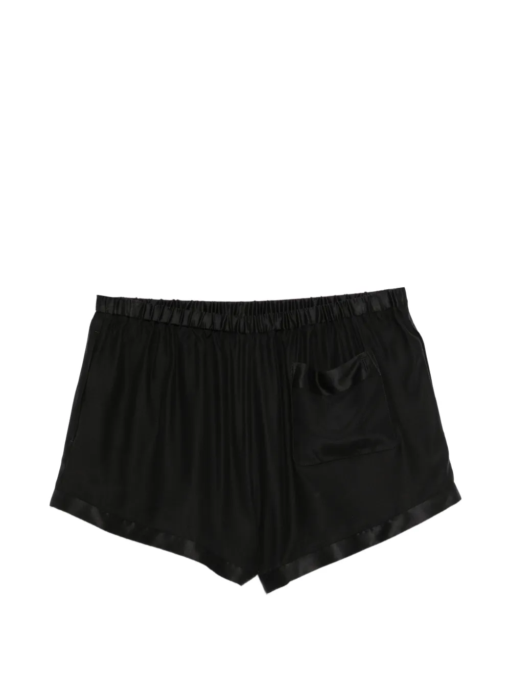 TOM FORD Zijden satijnen mini-shorts Zwart