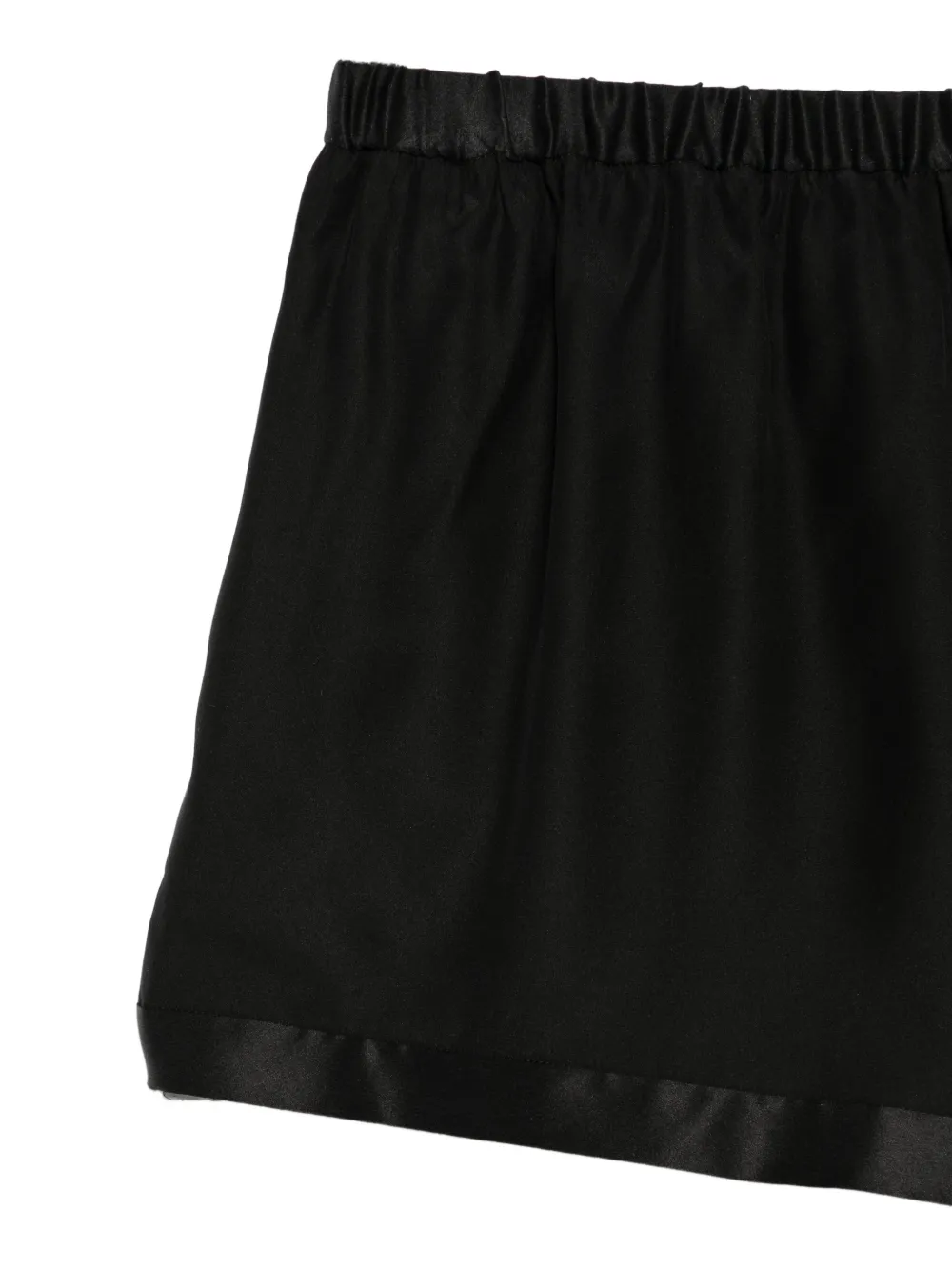 TOM FORD Zijden satijnen mini-shorts Zwart